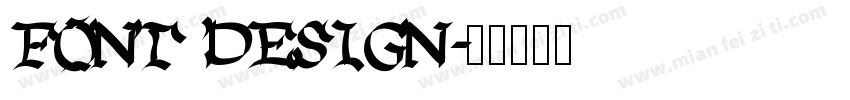 FONT DESIGN字体转换